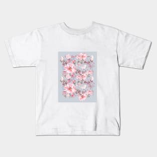 Pastel rose pattern 1 Kids T-Shirt